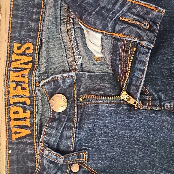 Women's, Blue, Skinny, Jeans, Vip, Stretch, Dark, Casual, Summer, Vacation, - Picture 5 of 7